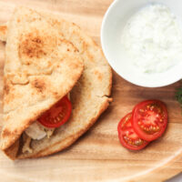 Chicken Gyro with Tzatziki