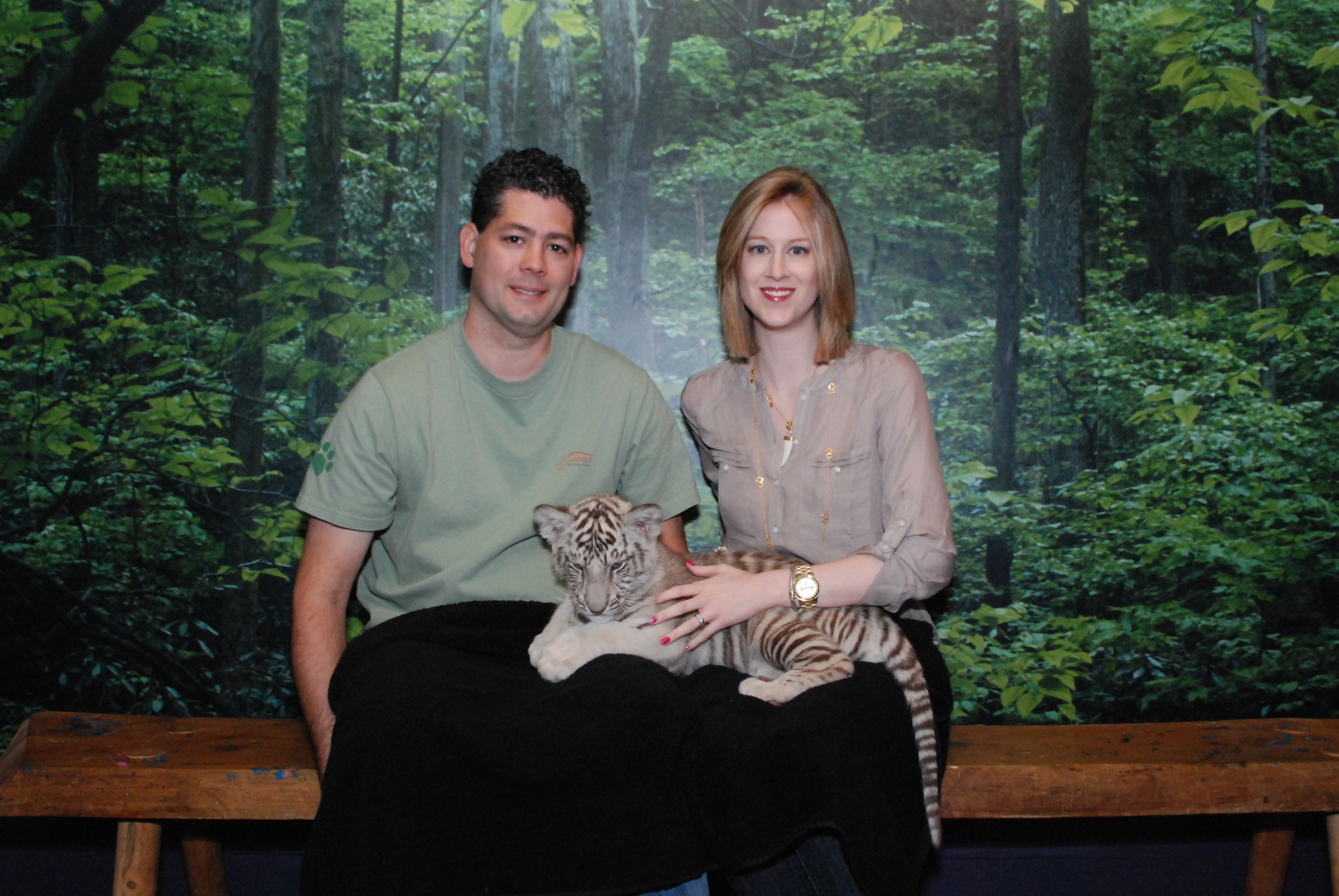 I just held a baby tiger.