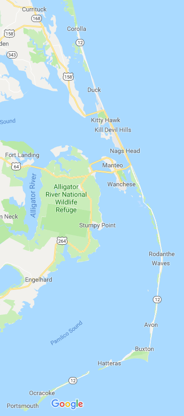 Outer Banks map