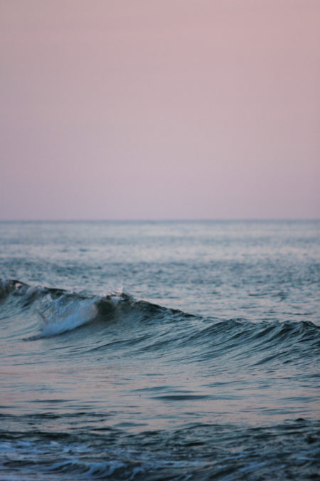 wave with pink sky Nags Head