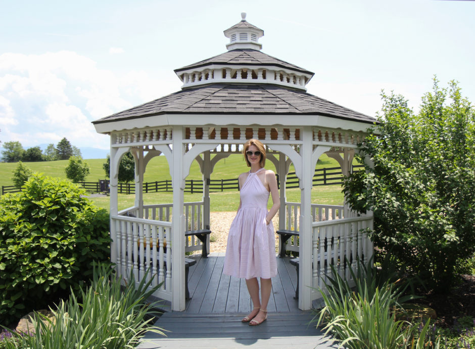 Gal Meets Glam Claire Dress in Mauve | White Oak Lavendar Farm