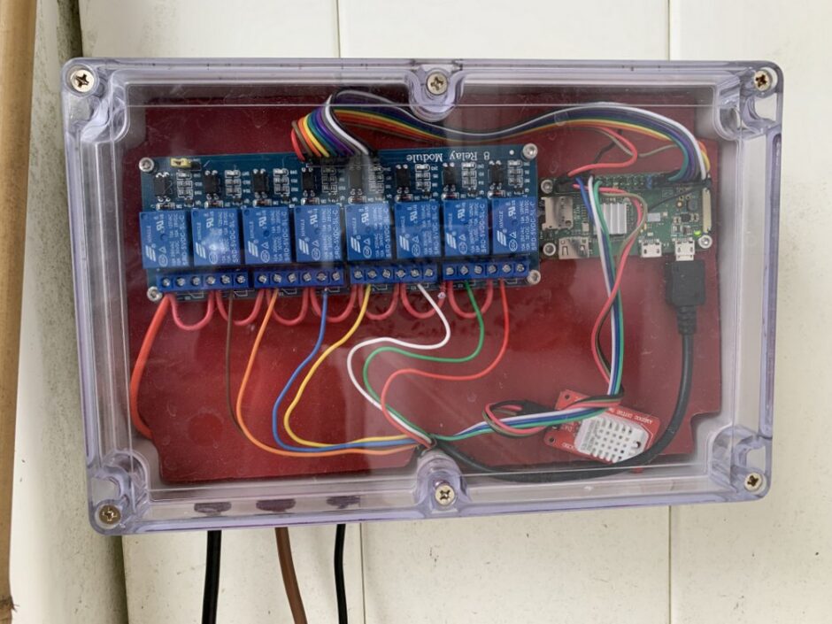 the rapberry pi garden computer that controls the shut off valves