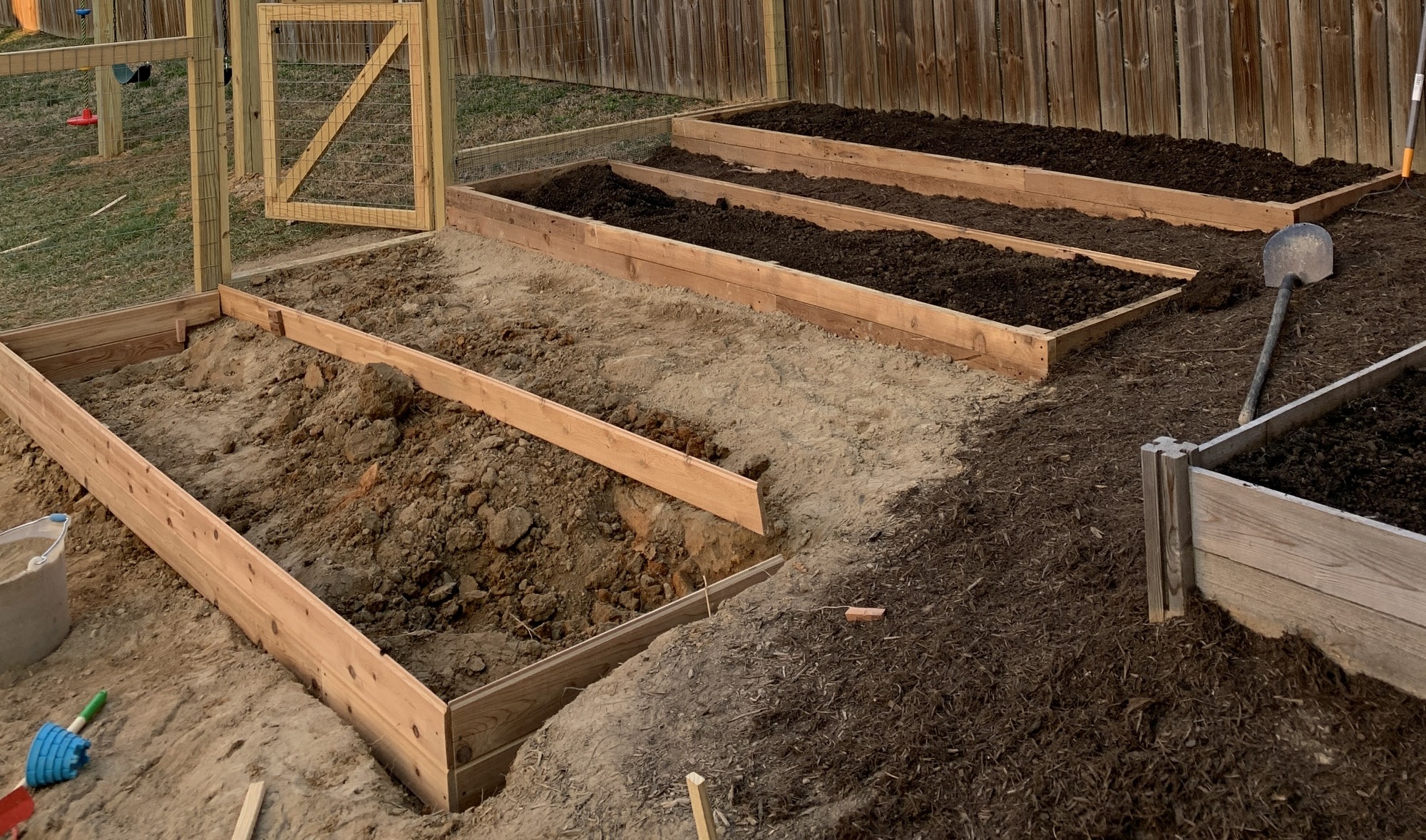 How to build terraced raised beds in the garden - Whitney Anderson ...